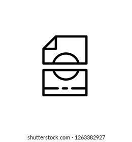 File Cut Icon , App User Interface Essential
