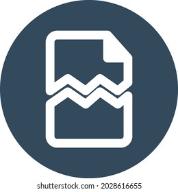 File damaged  Isolated Vector icon which can easily modify or edit

