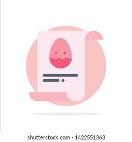 File, Data, Easter, Egg Abstract Circle Background Flat color Icon