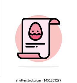 File, Data, Easter, Egg Abstract Circle Background Flat color Icon