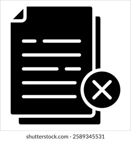 File Delete Icon Element For Design