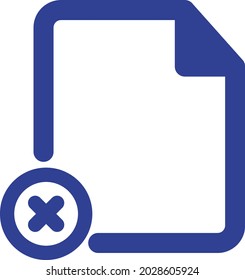 File delete Isolated Vector icon which can easily modify or edit

