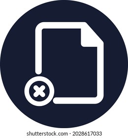 File delete Isolated Vector icon which can easily modify or edit

