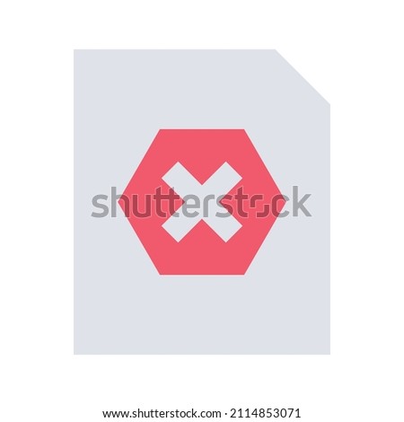 file delete Isolated Vector icon which can easily modify or edit

