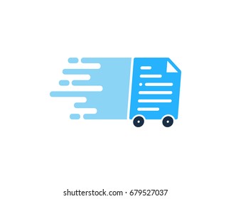 File Delivery Icon Logo Design Element