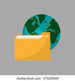 file design. Media icon. Flat illustration, vector graphic