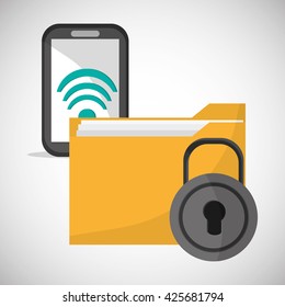 File design. Online concept. Isolated illustration, editable vector