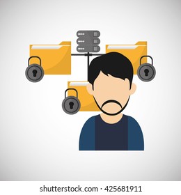 File design. Online concept. Isolated illustration, editable vector