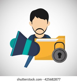 File design. Online concept. Isolated illustration, editable vector