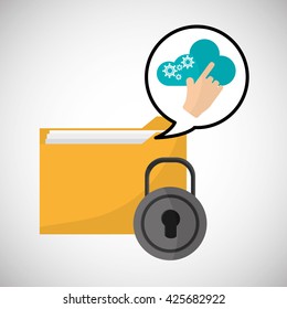 File design. Online concept. Isolated illustration, editable vector