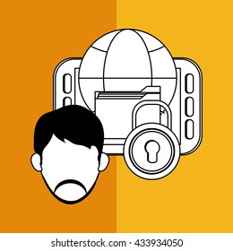 File design. Online concept. Isolated illustration, editable vector