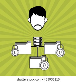 File design. Online concept. Isolated illustration, editable vector