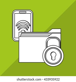 File design. Online concept. Isolated illustration, editable vector