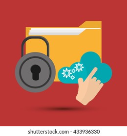 File design. Online concept. Isolated illustration, editable vector