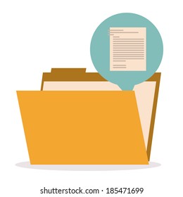 File design over white background, vector illustration