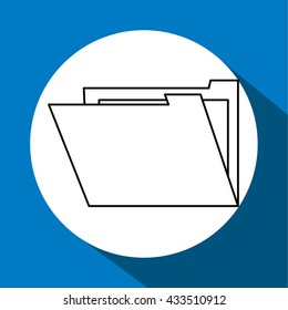 File design. security icon. Isolated illustration , vector