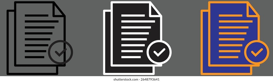 File document with check icon representing statistical data or health insights with transparent background