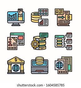 File and Document Color icons Pack vector