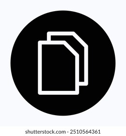 File And Document, Copy Page, Paper Vector Icon, User Interface, User Experience, 