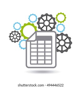 file document format digital icon vector illustration design