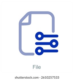 File and document icon concept