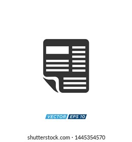 File Document Icon Design Illustration