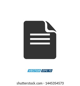 File Document Icon Design Illustration