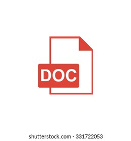 File Document Icon. Download Doc Button. Vector