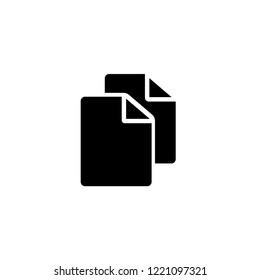 File and Document Icon in Flat Style Isolated White Background. One of Office Mobility Sign & Symbol.