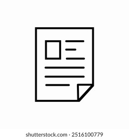 file document icon sign vector
