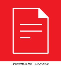 File, document icon, stock vector illustration, EPS10.