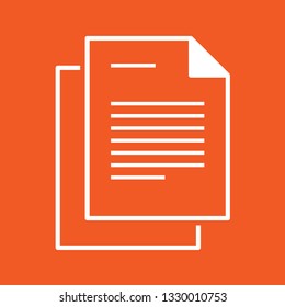 File, document icon, stock vector illustration, EPS10.