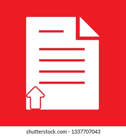 File, document icon, stock vector illustration, EPS10. 