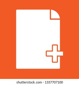 File, document icon, stock vector illustration, EPS10. 