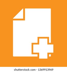 File, document icon, stock vector illustration, EPS10.