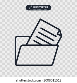 plantilla de símbolo de icono de documento de archivo para el logotipo de colección de diseño gráfico y web ilustración vectorial