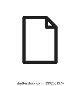 File, document icon in trendy outline style design. Vector graphic illustration. File icon for website design and user interface.  Editable vector stroke.Pixel perfect. EPS 10.