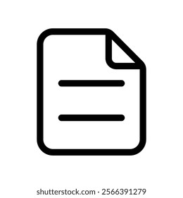 File Document Icon. Vector Files and Editable Stroke