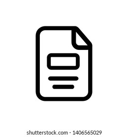File Document Icon Vector Illustration - Vector