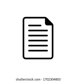 File and document icon vector illustration. Paper icon