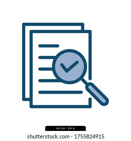 File and Document Icon Vector Illustration Logo Template 