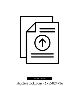 File and Document Icon Vector Illustration Logo Template 