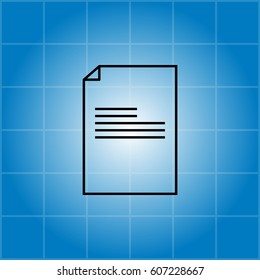file (document) icon. vector illustration