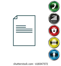 file (document) icon. vector illustration