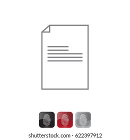 file (document) icon. vector illustration