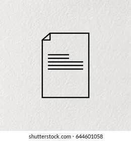 file (document) icon. vector illustration