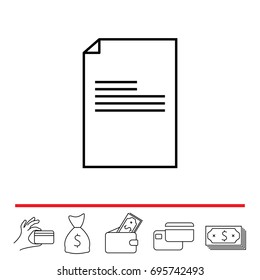 file (document) icon. vector illustration