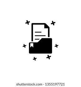 File, document icon, vector. Mobile concept and web apps illustration. Thin line icon for website design and development, app development. Premium icon
