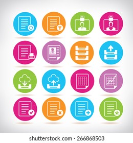 file and document icons set