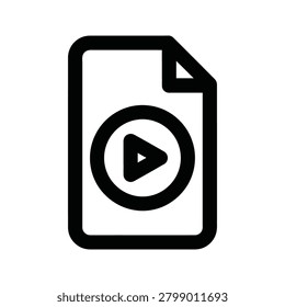 File document interface icon with document interface multimedia technology